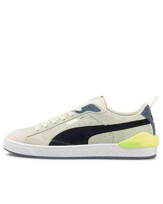 PUMA White Suede Bloc 'Ivory Glow' for men