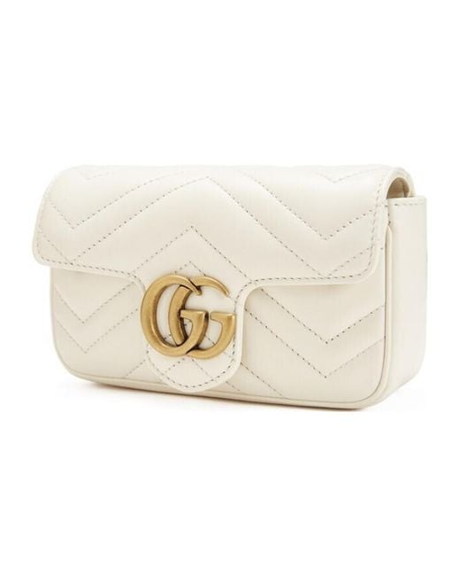 Gucci Natural (Wmns) Gg Marmont Leather Tote Bag