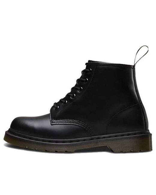 Dr. Martens Black 101 Smooth Leather Ankle Boots for men