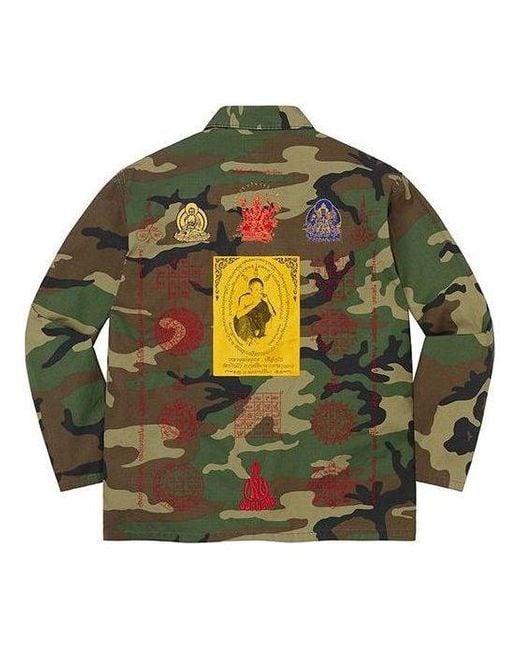Supreme Green Blessings Ripstop Shirt for men