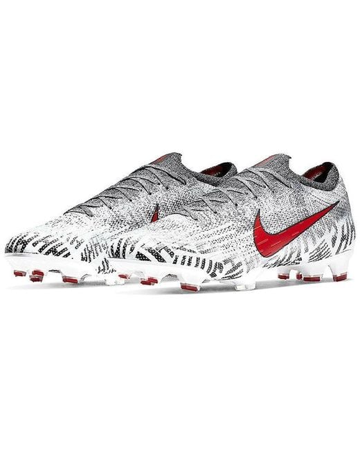 Nike White X Neymar Jr. Mercurial Vapor 12 Elite Fg 'Shhh Tattoo' for men