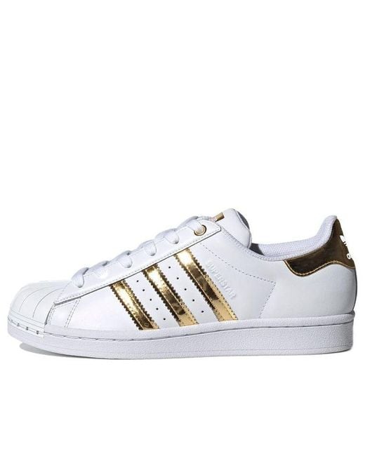 Adidas White (Wmns) Superstar Metal Toe Metallic'