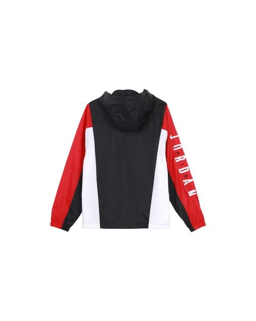 Nike Black Windproof Casual Sports Colorblock Hooded Training Logo Woven Jacket Autumn for men