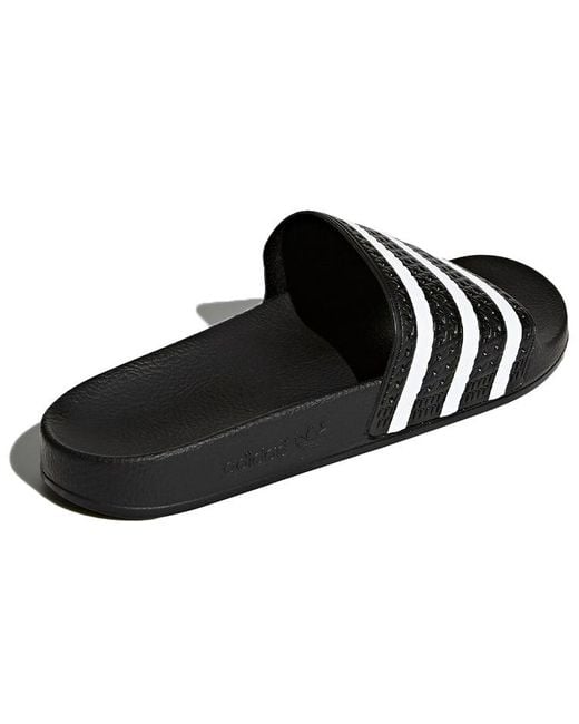 Adidas Black Adilette Slides for men