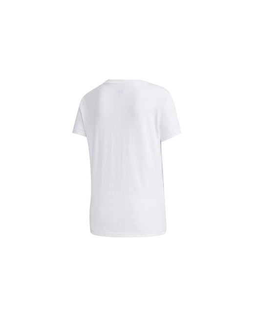 Adidas White (Wmns) Neo Cs Tee 1 Casual Sports Breathable Short Sleeve