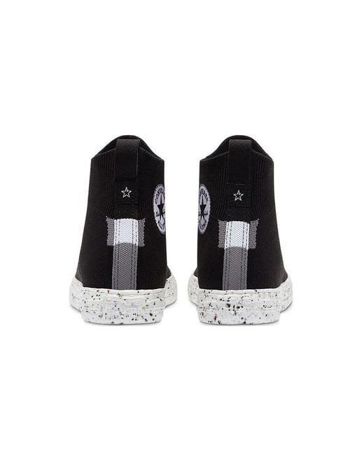 Converse Black Renew Chuck Taylor All Star Crater Knit High for men