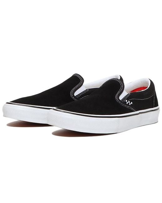 Vans Black Skate Slip-On Checkerboard' for men