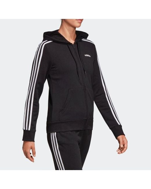 Adidas Blue (Wmns) 3-Stripes Hoodie