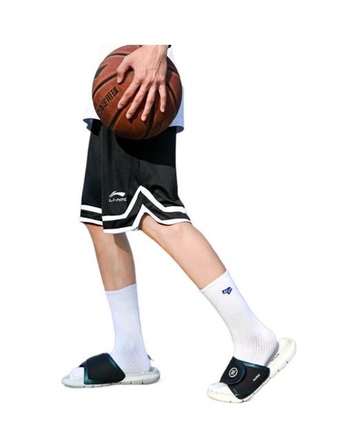 Li-ning Black Dna Logo Basketball Shorts for men