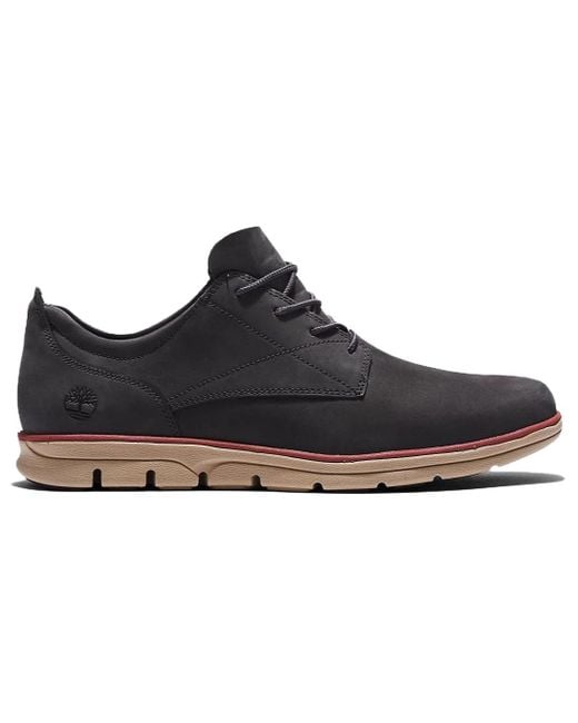 Timberland Black Bradstreet Leather Oxford Shoes 'Dark' for men