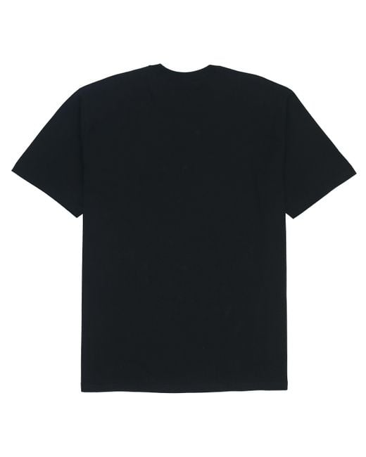 Supreme Black Ss22 Week 19 Mask Teee Alphabet Pattern Printing Round Neck Short Sleeve for men