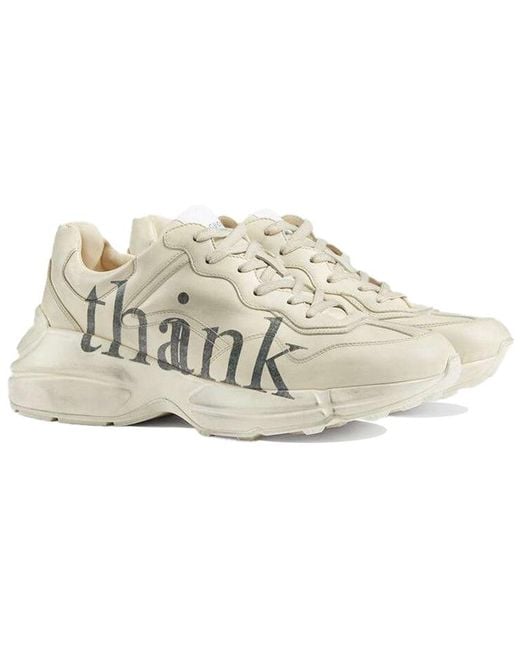 Gucci Metallic Rhyton 'Think & Thank' for men