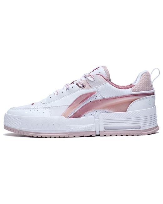 Li-ning White (Wmns) Casual Skate Shoes