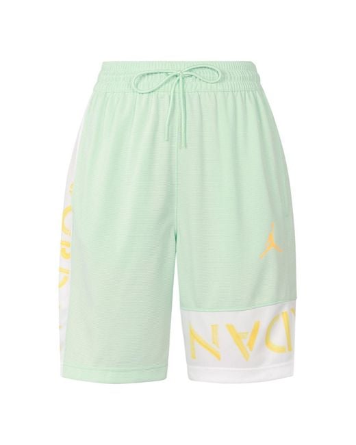 Nike Green Jumpman Air 10 Basketball Sports Shorts for men