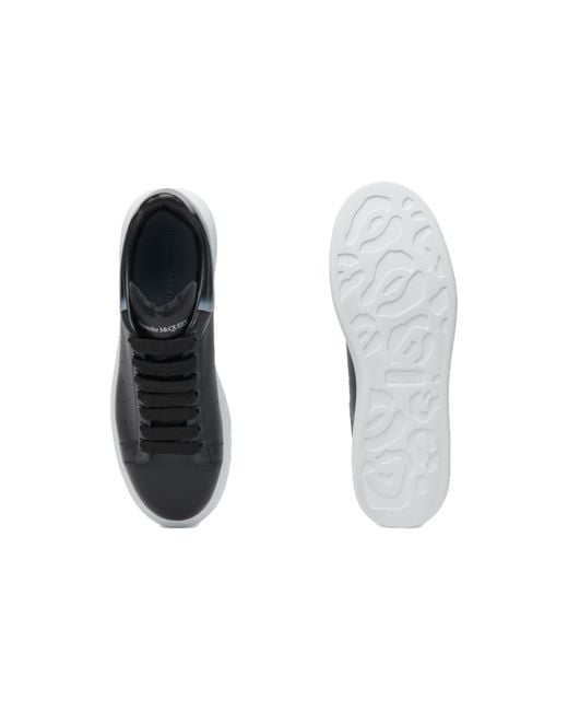 McQueen Blue Larry Leather Sneakers for men