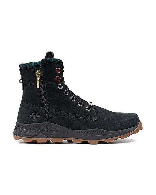 Timberland Black Brooklyn Side Zip Boots Nubuck' for men