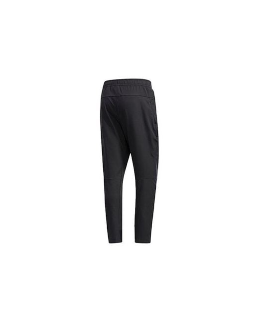 Adidas Black Twill Tatting Long Pants for men