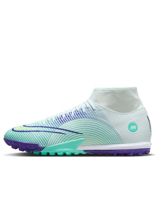 Nike Blue Mercurial Superfly 8 Academy Dream Speed Tf Turf for men