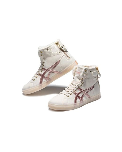 Asics Natural (Wmns) Double Clutch Fleece Retro High Board Shoe Milk