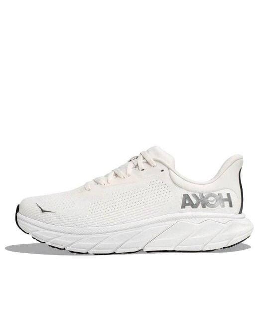 Hoka One One White Arahi 7 Running Shoe for men