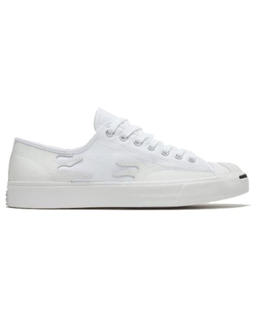 Converse White Jack Purcell Flames' Low Top for men