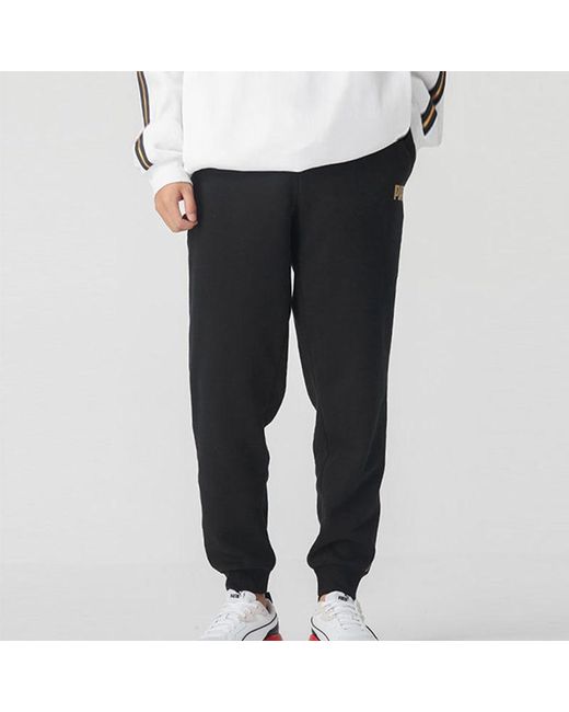 PUMA Blue Metallic Nights Tape Logo Printed Knitting Sports Trouser for men