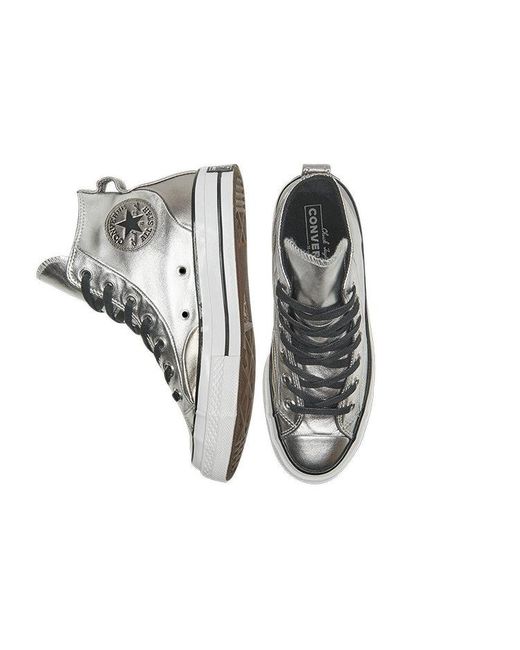 Converse White (Wmns) Chuck 70 High 'Diamond Metal