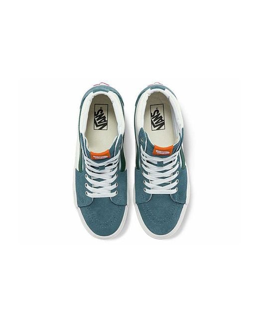 Vans Blue Sk8-Hi Cozy Skateboarding Shoes