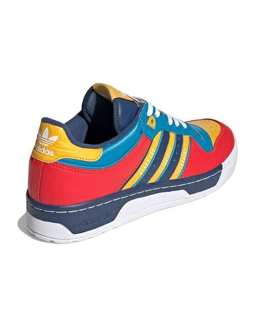 Adidas Blue X Human Made Rivalry Low 'Scarlet Aqua' for men