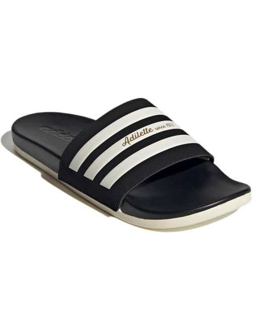 Adidas Black Adilette Comfort Slide