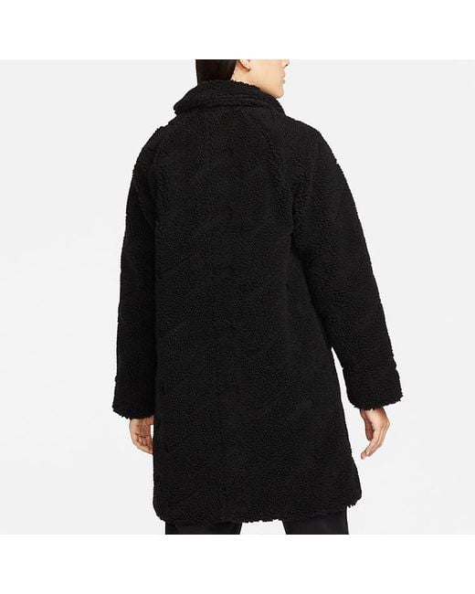 Nike Black (Wmns) Polar Fleece Casual Coat
