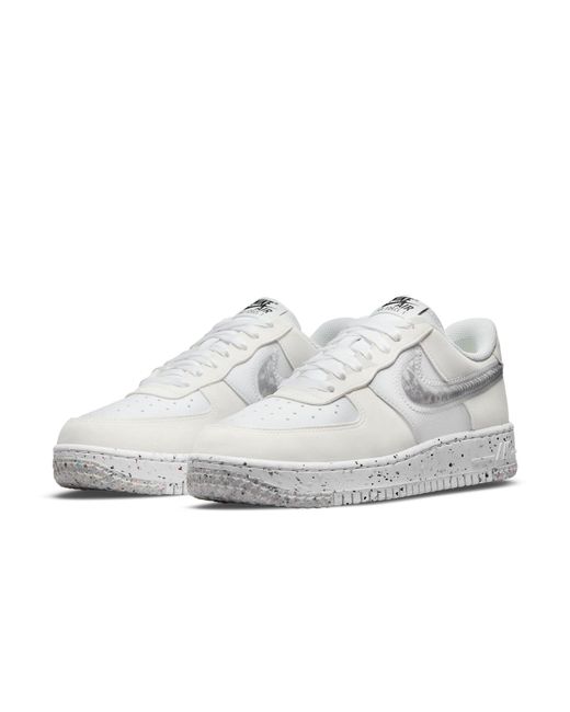 Nike White (Wmns) Air Force 1 Crater