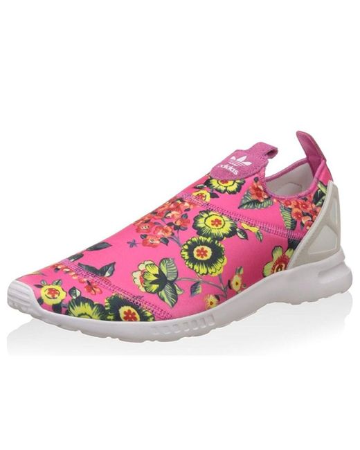 Adidas Pink (Wmns) Originals Zx Flux Smooth Slip On