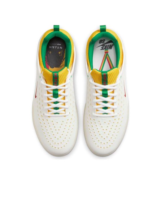 Nike White Nyjah 3 Premium Sb 'Rastafarian' for men