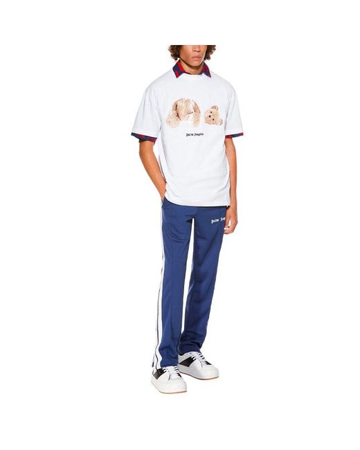 Palm Angels White Bear Graphic T-shirt for men
