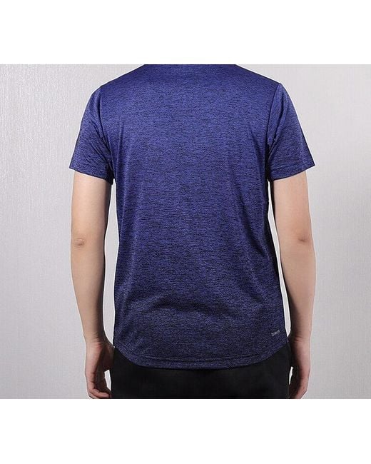 Adidas Blue Freelift Gradi Gradient Training Sports Short Sleeve for men