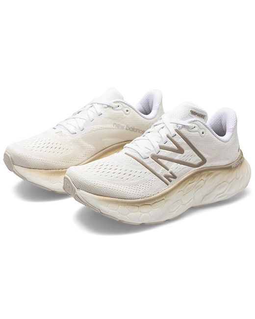 New Balance White (Wmns) Fresh Foam X More V4 Metallic'