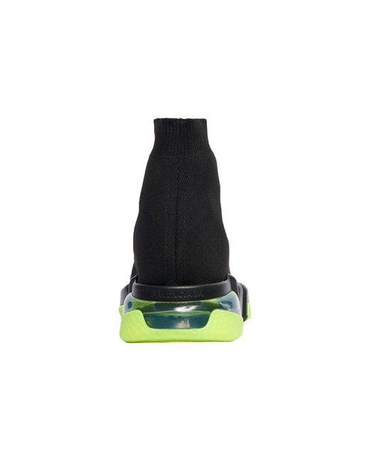 Balenciaga Black (Wmns) Speed Clear Sole Trainer Fluo'