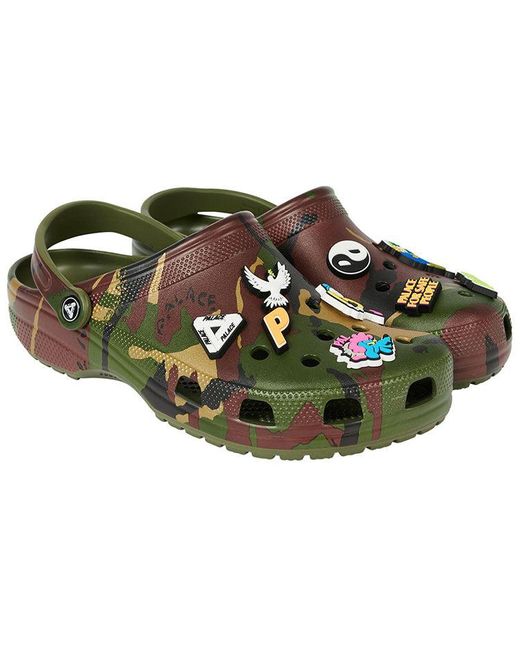 CROCSTM Brown X Palace Classic Clog 'Jungle Camo' for men