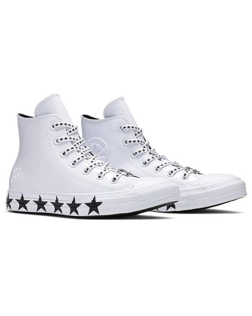 Converse White (Wmns) Miley Cyrus X Chuck Taylor All Star Hi 'Stars'