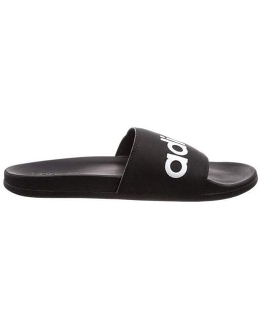Adidas Black Adilette Comfort 'Core' for men