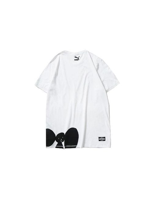 PUMA White X Tyakasha Crossover Short Sleeve Couple Style for men