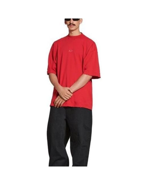 Balenciaga Red Je T'Aime T-Shirt Large Fit