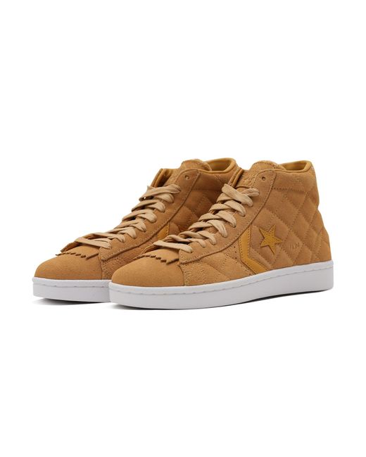 Converse Brown Undefeated X Pro Leather Mid 'Taffy' for men