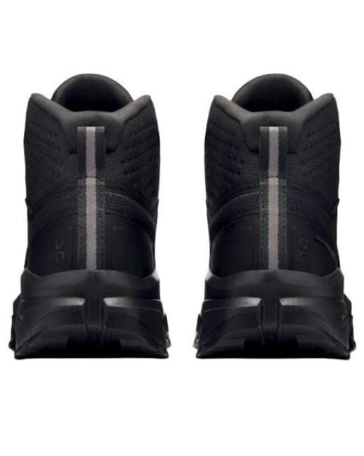 On Shoes Black Cloudrock Mid Wp 'All' for men