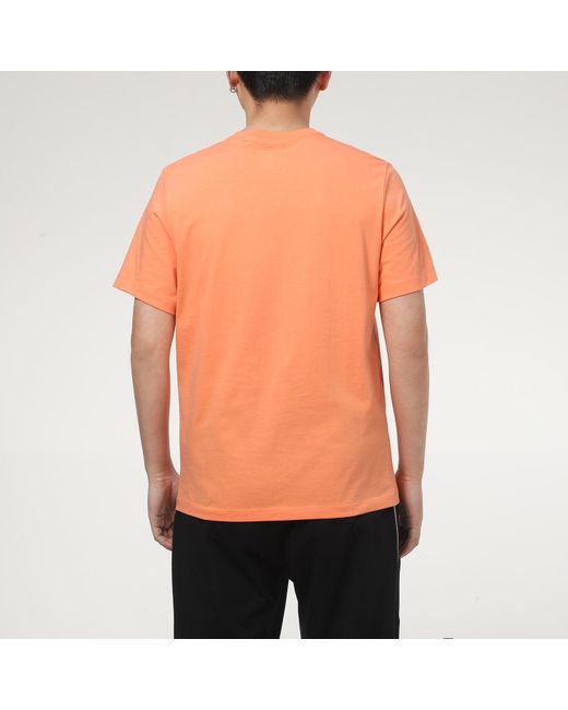 Nike Orange Burst Crack Basketball Sports Short Sleeve T-Shirt for men