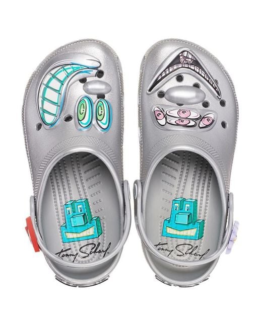 CROCSTM White X Kenny Scharf Classic Clog for men