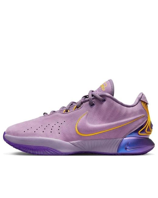 Nike Purple Lebron 21 Rain' for men