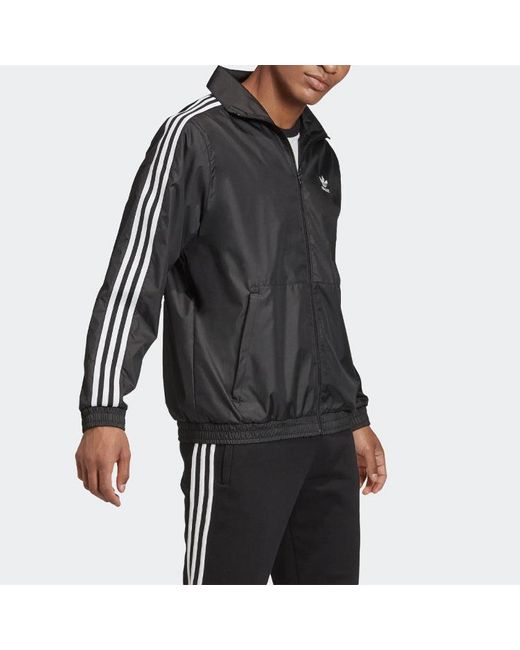 Adidas Black Casual Loose Training Sports Running Jacket for men