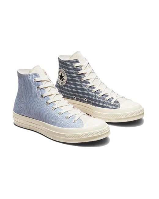 Converse Blue Chuck 70 High 'Multi-Color Retro Stripes' for men